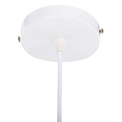 CEILING HANGING LAMP METAL SPHERE WHITE ORANGE Ø20x118