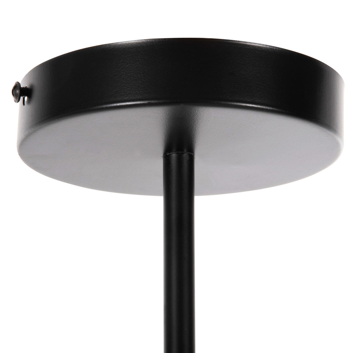 CEILING PENDANT LIGHT BLACK METAL WHITE GLASS D90x97.5