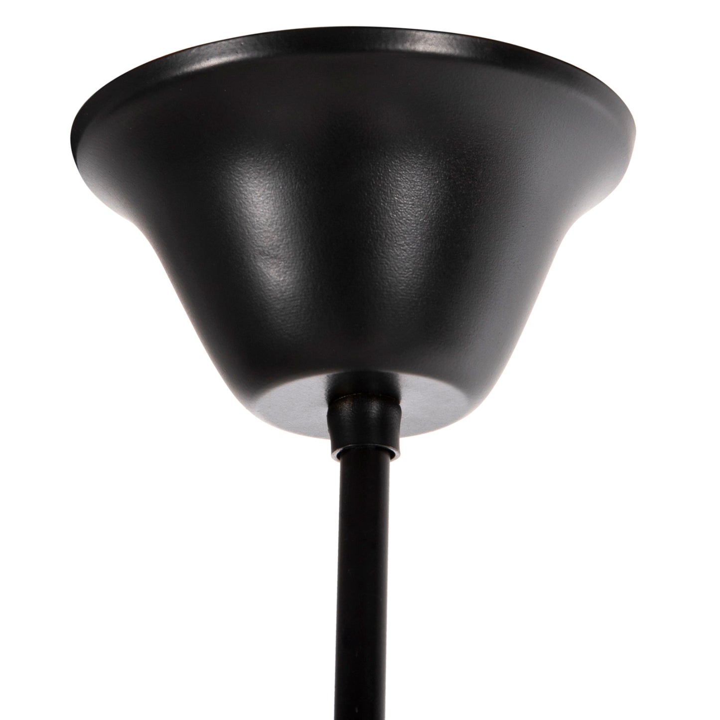 CEILING PENDANT LIGHT 6-LIGHT ROPE AND BLACK METAL 74x74x123