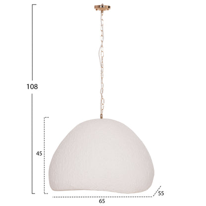 ΦΩΤΙΣΤΙΚΟ ΟΡΟΦΗΣ ΚΡΕΜΑΣΤΟ JAYLEN FIBER CEMENT ΛΕΥΚΟ 65x55x45