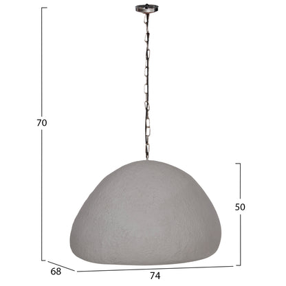 ΦΩΤΙΣΤΙΚΟ ΟΡΟΦΗΣ ΚΡΕΜΑΣΤΟ JAYLEN FIBER CEMENT ΓΚΡΙ 74x68x50-70