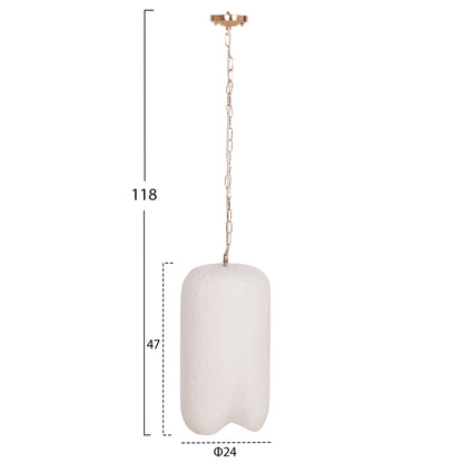 ΦΩΤΙΣΤΙΚΟ ΟΡΟΦΗΣ ΚΡΕΜΑΣΤΟ LOGKY FIBER CEMENT ΛΕΥΚΟ Φ24x47