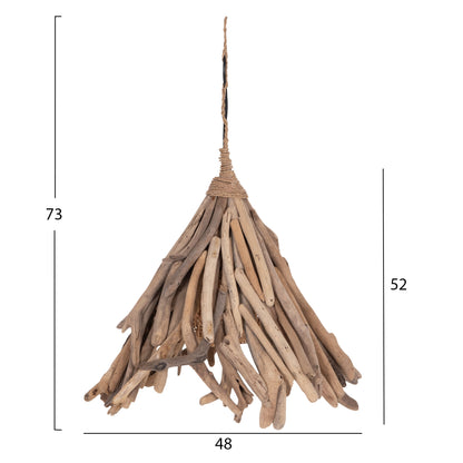 ΦΩΤΙΣΤΙΚΟ ΟΡΟΦΗΣ ΚΡΕΜΑΣΤΟ TREIT DRIFTWOOD ΣΕ ΦΥΣΙΚΟ 48x54x52-73