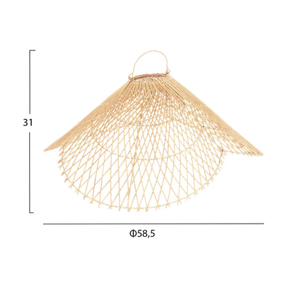 CEILING PENDANT LAMP RATTAN IN NATURAL COLOR D58,5x31