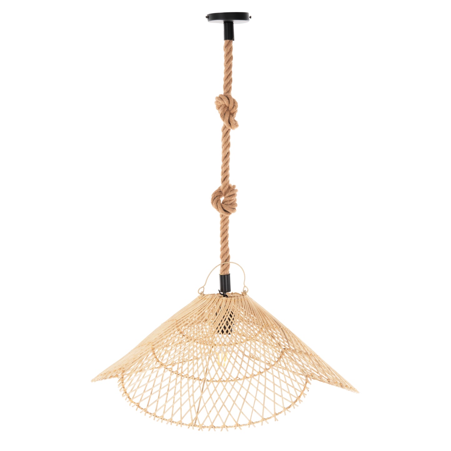 CEILING PENDANT LAMP RATTAN IN NATURAL COLOR D58,5x31