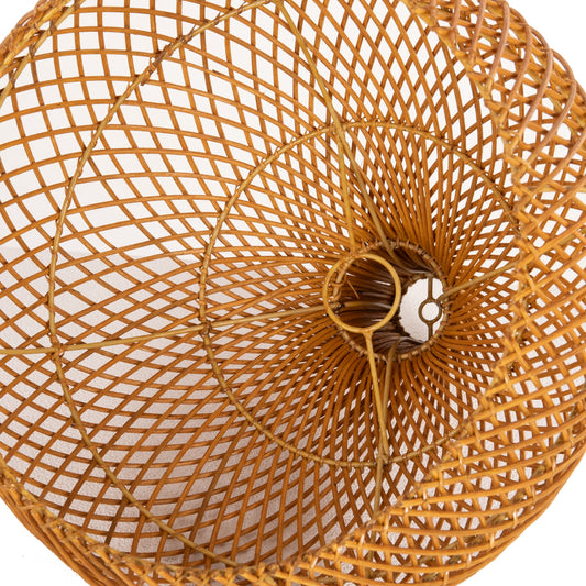 ΦΩΤΙΣΤΙΚΟ ΟΡΟΦΗΣ ΚΡΕΜΑΣΤΟ RATTAN ΣΕ ΦΥΣΙΚΟ ΧΡΩΜΑ Φ41x137