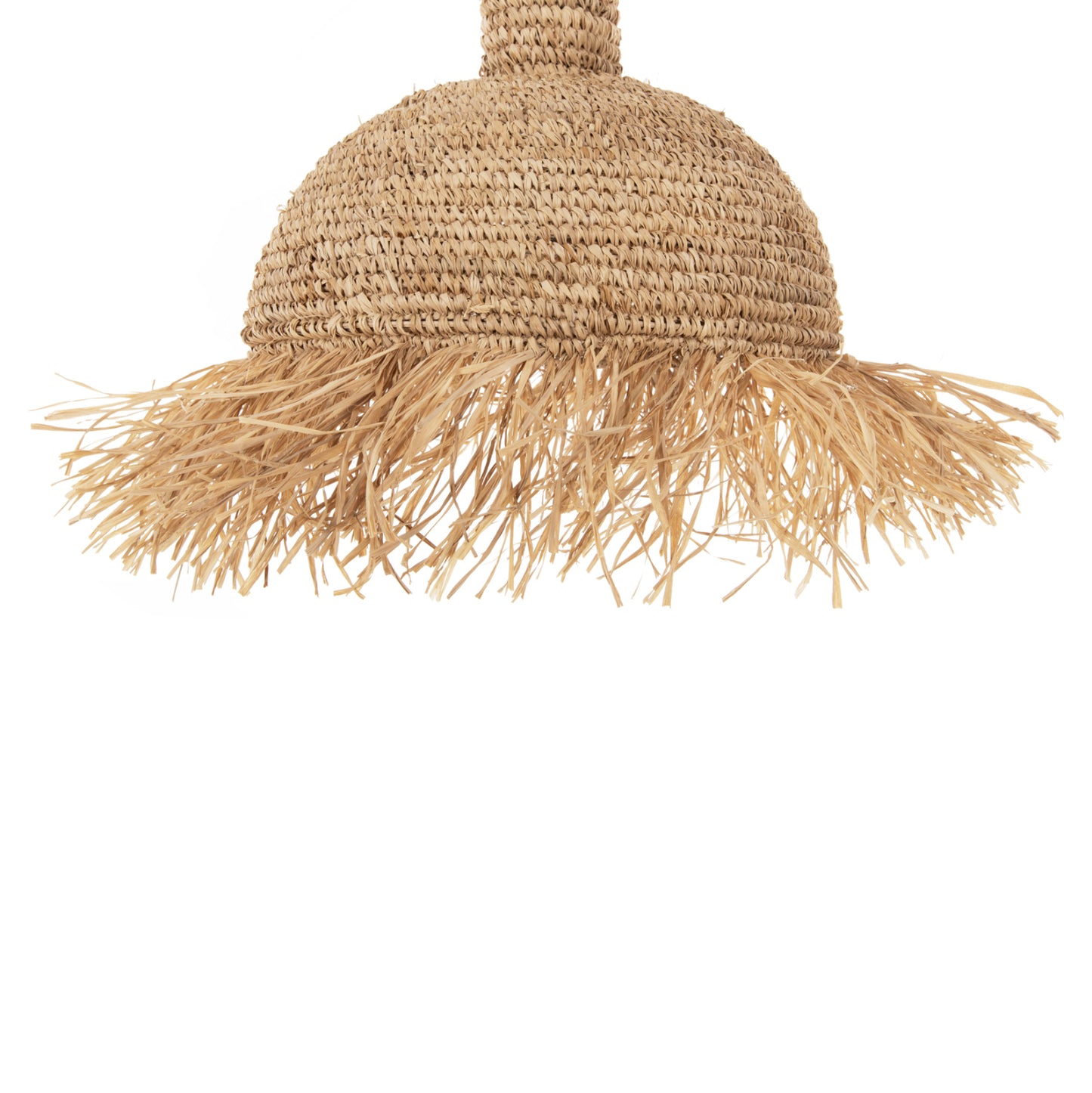 CEILING PENDANT LAMP WITH FRINGES DRIED PALM FIBERS Ø41.5x48