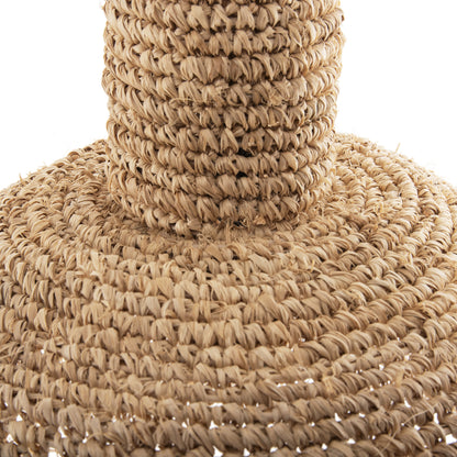 CEILING PENDANT LAMP WITH FRINGES DRIED PALM FIBERS Ø41.5x48