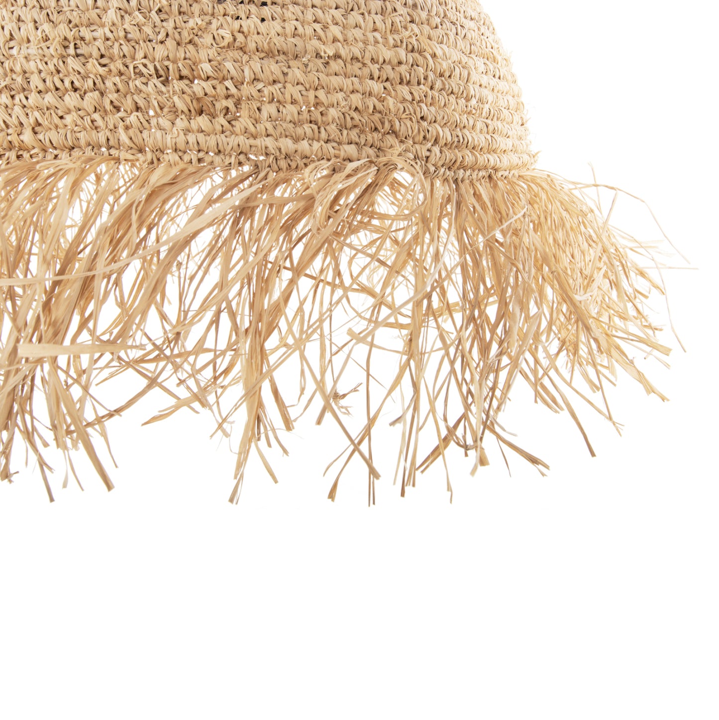 CEILING PENDANT LAMP WITH FRINGES DRIED PALM FIBERS Ø41.5x48