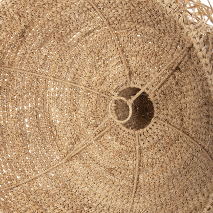 CEILING PENDANT LAMP WITH FRINGES DRIED PALM FIBERS Ø41.5x48