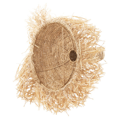 CEILING PENDANT LAMP WITH FRINGES DRIED PALM FIBERS Ø41.5x48