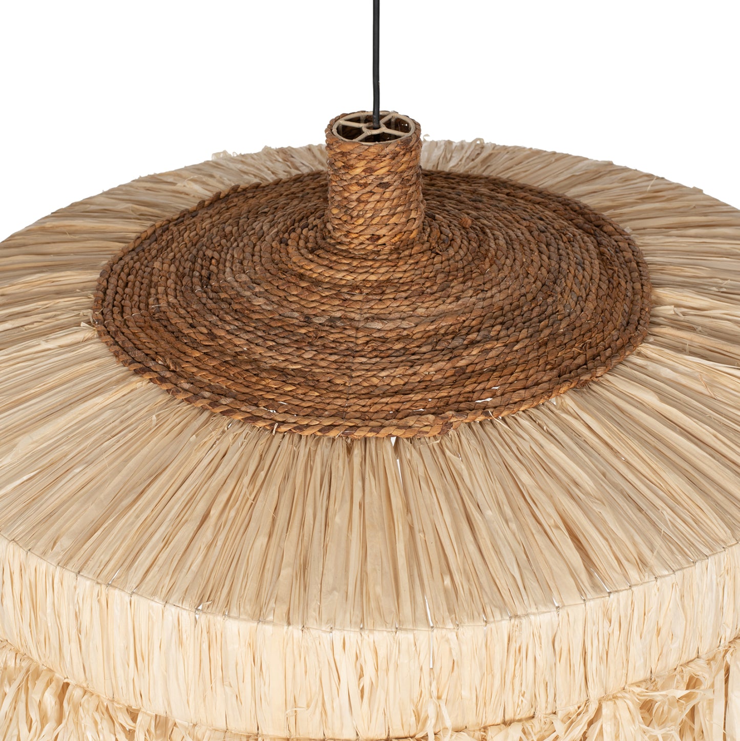 CEILING LIGHT CYLINDRICAL SISAL FIBRE SHADE IN NATURAL 80x80x45