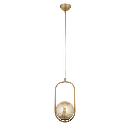 CEILING LAMP METAL GOLD 17x80cm