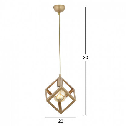 CEILING LAMP METAL GOLD 20x80cm
