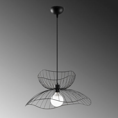 CEILING LIGHT PENDANT METAL BLACK E27 50x50x121