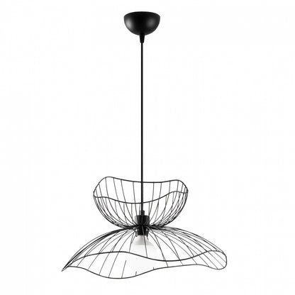 CEILING LIGHT PENDANT METAL BLACK E27 50x50x121