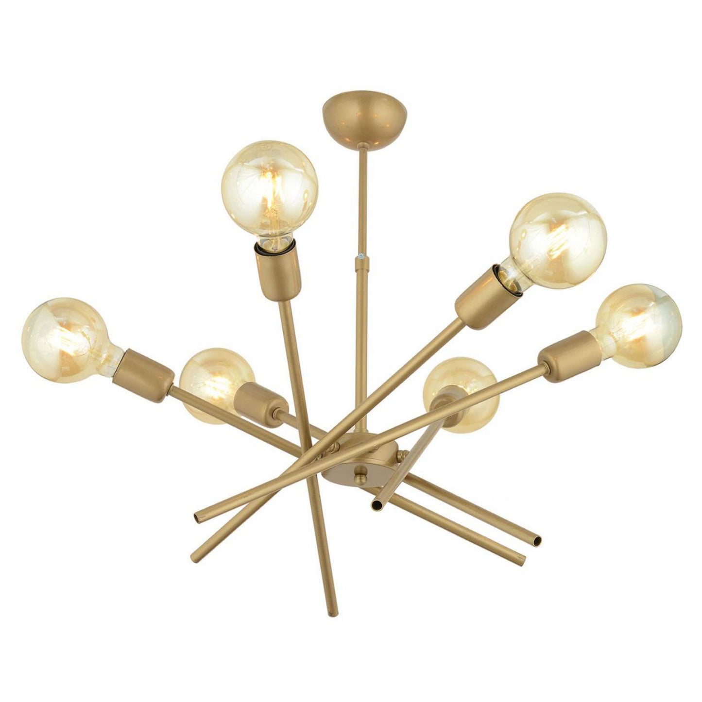CEILING CHANDELIER METAL GOLD 60x70cm