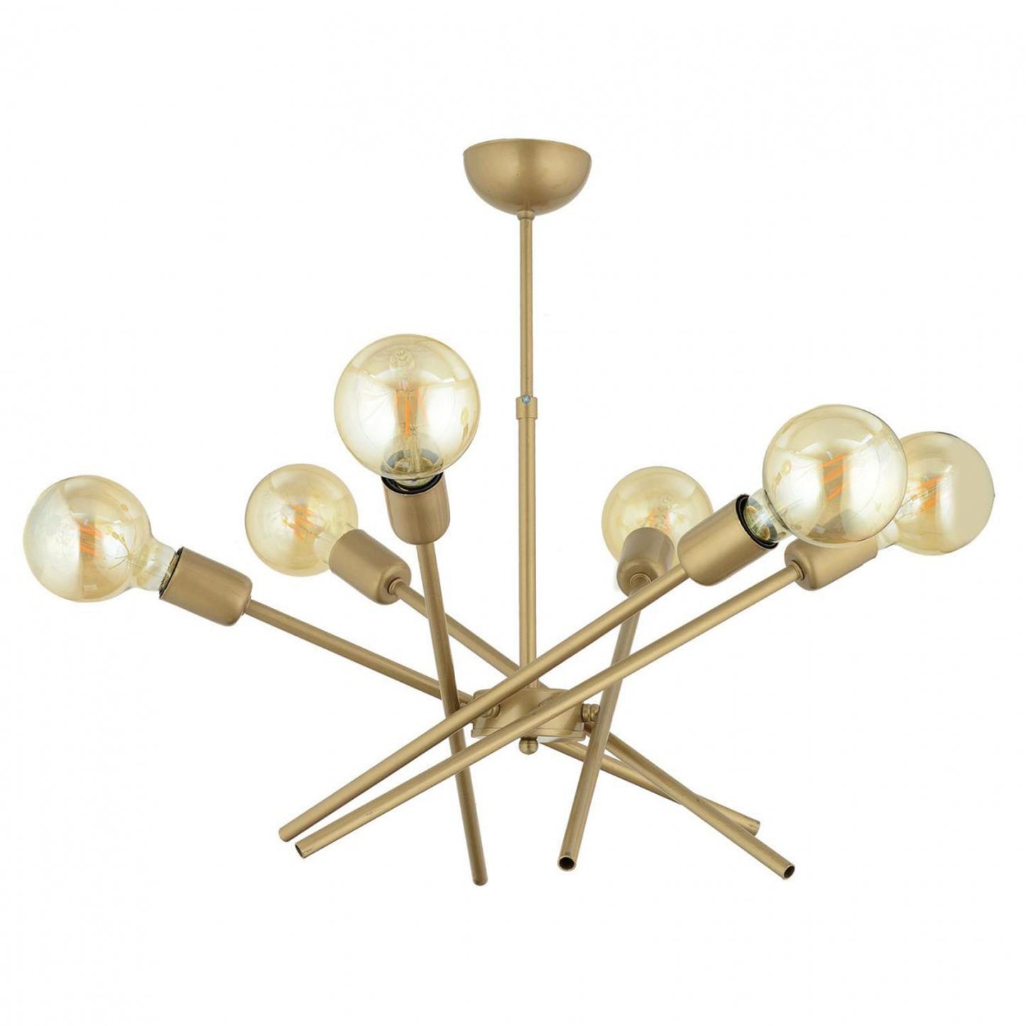 CEILING CHANDELIER METAL GOLD 60x70cm