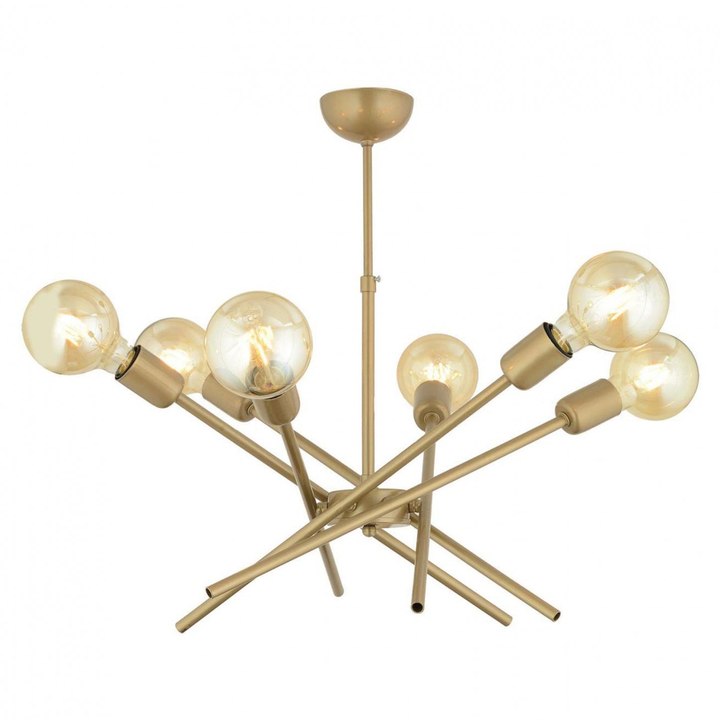 CEILING CHANDELIER METAL GOLD 60x70cm
