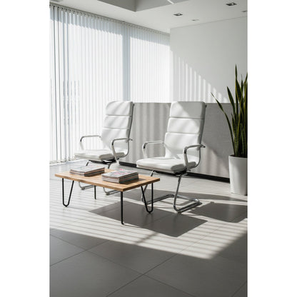 Veilstone Reception Chair White 55x50x107