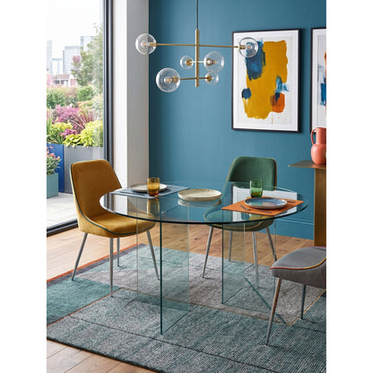 Crystal Round Table 120x120x75