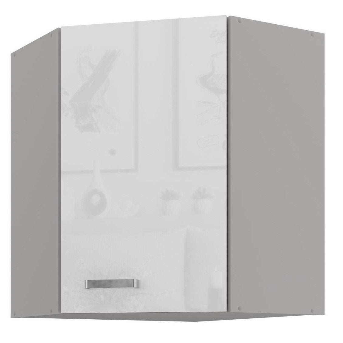 Κρεμαστό Ντουλάπι Γωνιακό Ramon 60x60 GN 72 1F 60x60x71.5
