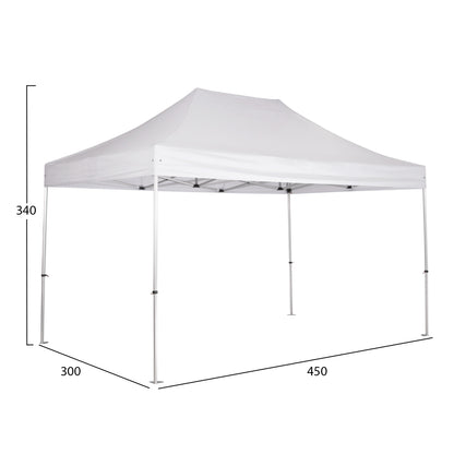 GAZEBO ΕΠΑΓΓΕΛΜΑΤΙΚΟ ΒΑΡΕΩΣ ΤΥΠΟΥ CRESSEN ΠΤΥΣΣΟΜΕΝΟ ΑΛΟΥΜΙΝΙΟΥ 3x4,5x3,4m