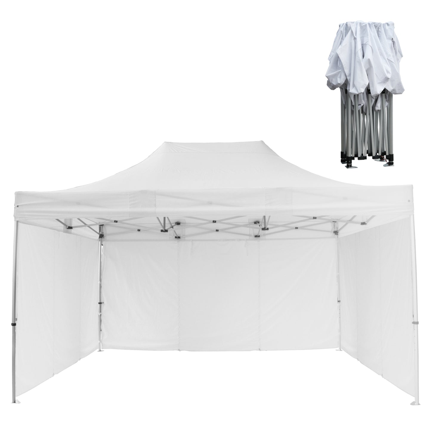 GAZEBO ΕΠΑΓΓΕΛΜΑΤΙΚΟ ΒΑΡΕΩΣ ΤΥΠΟΥ CRESSEN ΠΤΥΣΣΟΜΕΝΟ ΑΛΟΥΜΙΝΙΟΥ 3x4,5x3,4m