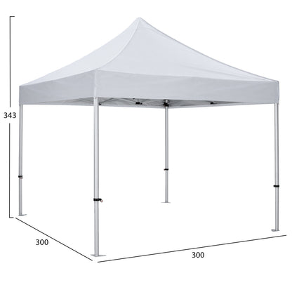 GAZEBO ΕΠΑΓΓΕΛΜΑΤΙΚΟ ΒΑΡΕΩΣ ΤΥΠΟΥ MATTHEW-AL ΠΤΥΣΣΟΜΕΝΟ ΑΛΟΥΜΙΝΙΟΥ 3x3x3,4m
