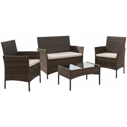Archer Sofa Set Brown