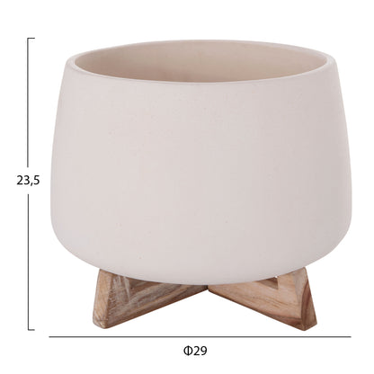 ΓΛΑΣΤΡΑ ΕΣ. ΧΩΡΟΥ FRELLO ΛΕΥΚΟ FIBER CEMENT TEAK ΒΑΣΗ 29x29x23,5