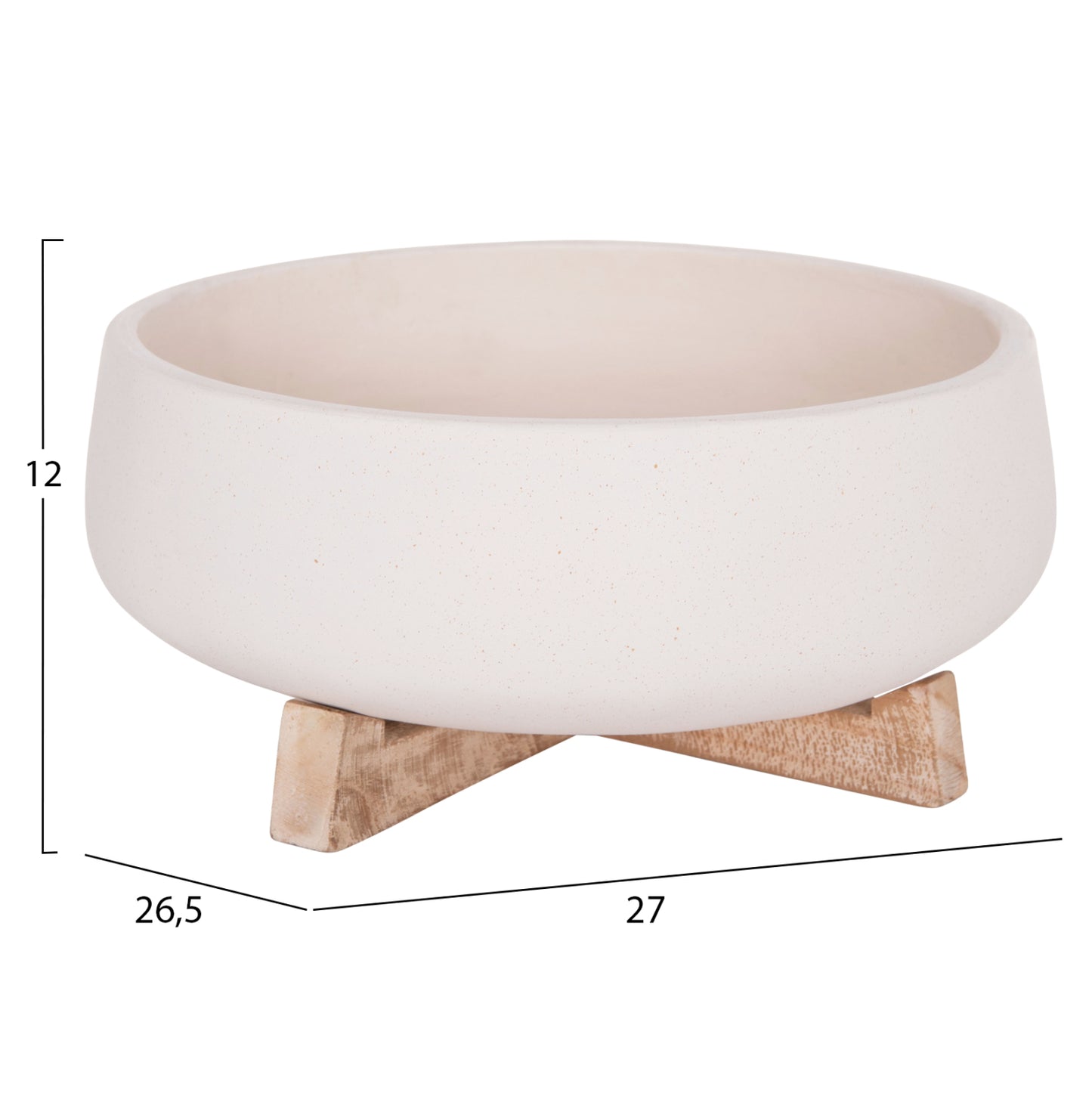 ΓΛΑΣΤΡΑ ΕΣ. ΧΩΡΟΥ FRELLO ΛΕΥΚΟ FIBER CEMENT TEAK ΒΑΣΗ 27x26,5x12