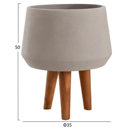 ΓΛΑΣΤΡΑ ΕΣΩΤ. ΧΩΡΟΥ QUAN FIBER CEMENT ΓΚΡΙ-ΒΑΣΗ TEAK Φ35x50