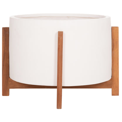 ΓΛΑΣΤΡΑ ΕΣΩΤ. ΧΩΡΟΥ HOFF FIBER CEMENT ΛΕΥΚΟ-TEAK ΒΑΣΗ Φ50x35