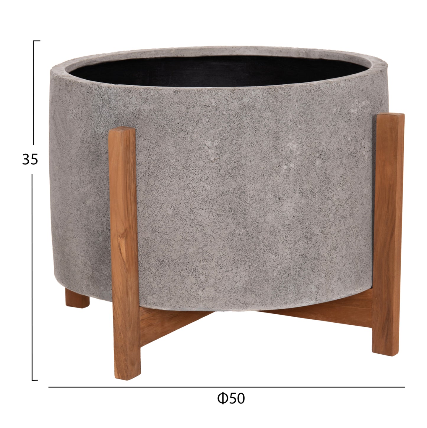 ΓΛΑΣΤΡΑ ΕΣΩΤ. ΧΩΡΟΥ HOFF FIBER CEMENT ΓΚΡΙ-TEAK ΒΑΣΗ Φ50x35