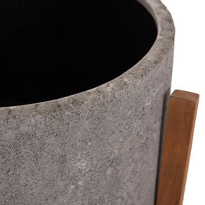 ΓΛΑΣΤΡΑ ΕΣΩΤ. ΧΩΡΟΥ HOFF FIBER CEMENT ΓΚΡΙ-TEAK ΒΑΣΗ Φ50x35
