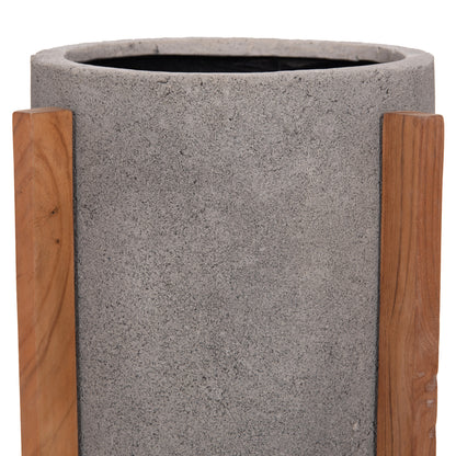 ΓΛΑΣΤΡΑ ΕΣΩΤ. ΧΩΡΟΥ HOFF FIBER CEMENT ΓΚΡΙ-TEAK ΒΑΣΗ Φ33x42