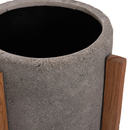ΓΛΑΣΤΡΑ ΕΣΩΤ. ΧΩΡΟΥ HOFF FIBER CEMENT ΓΚΡΙ-TEAK ΒΑΣΗ Φ33x42