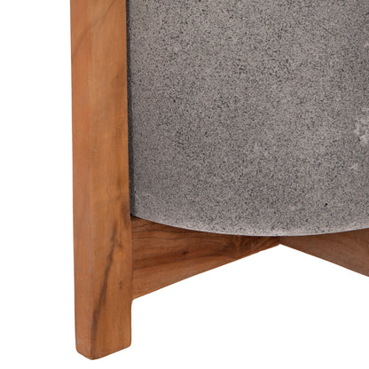ΓΛΑΣΤΡΑ ΕΣΩΤ. ΧΩΡΟΥ HOFF FIBER CEMENT ΓΚΡΙ-TEAK ΒΑΣΗ Φ33x42