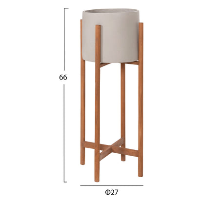 ΓΛΑΣΤΡΑ ΕΣΩΤ. ΧΩΡΟΥ RENTIL FIBER CEMENT ΧΡΩΜΑ ΓΚΡΙ-ΒΑΣΗ TEAK Φ27x66