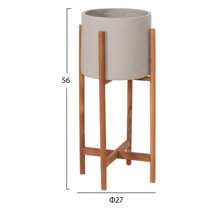 ΓΛΑΣΤΡΑ ΕΣΩΤ. ΧΩΡΟΥ RENTIL FIBER CEMENT ΧΡΩΜΑ ΓΚΡΙ-ΒΑΣΗ TEAK Φ27x56