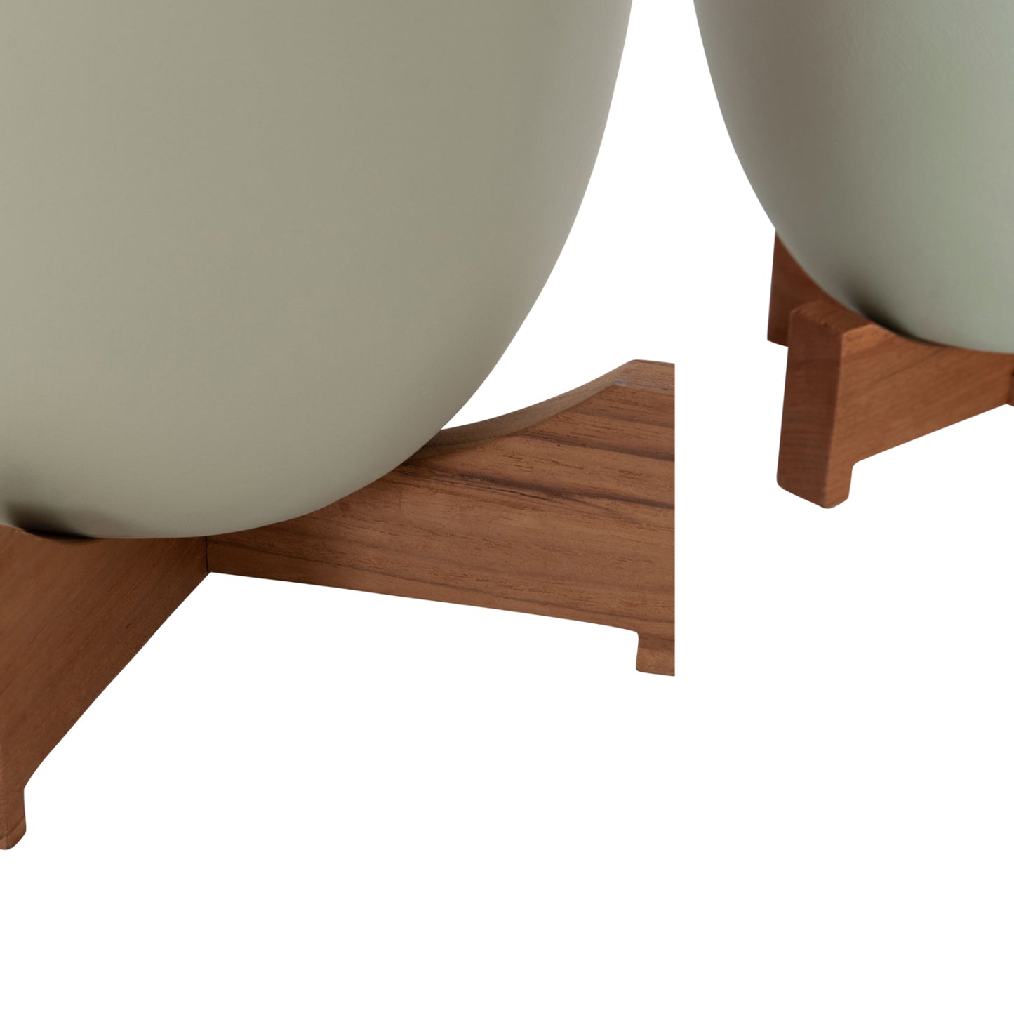 ΓΛΑΣΤΡΕΣ ΣΕΤ 2 ΤΜΧ SEON TERRACOTTA ΣΕ ΛΕΥΚΟ & ΠΡΑΣΙΝΟ TEAK ΒΑΣΗ