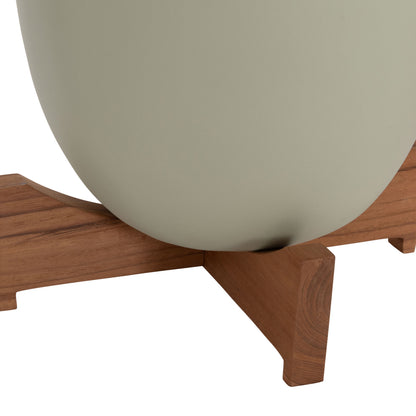 ΓΛΑΣΤΡΕΣ ΣΕΤ 2 ΤΜΧ SEON TERRACOTTA ΣΕ ΛΕΥΚΟ & ΠΡΑΣΙΝΟ TEAK ΒΑΣΗ
