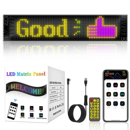 MATRIX GLB-106-0002 Εύκαμπτη Κυλιόμενη Ψηφιακή Επιγραφή P5 64x16 Pixel LED 10W DC 5V 2A με USB 2.0 Αδιάβροχο IP65 Πολύχρωμο RGB - Bluetooth Control μέσω iPIXEL APP - Μ37.4 x Π0.2 x Υ9.2