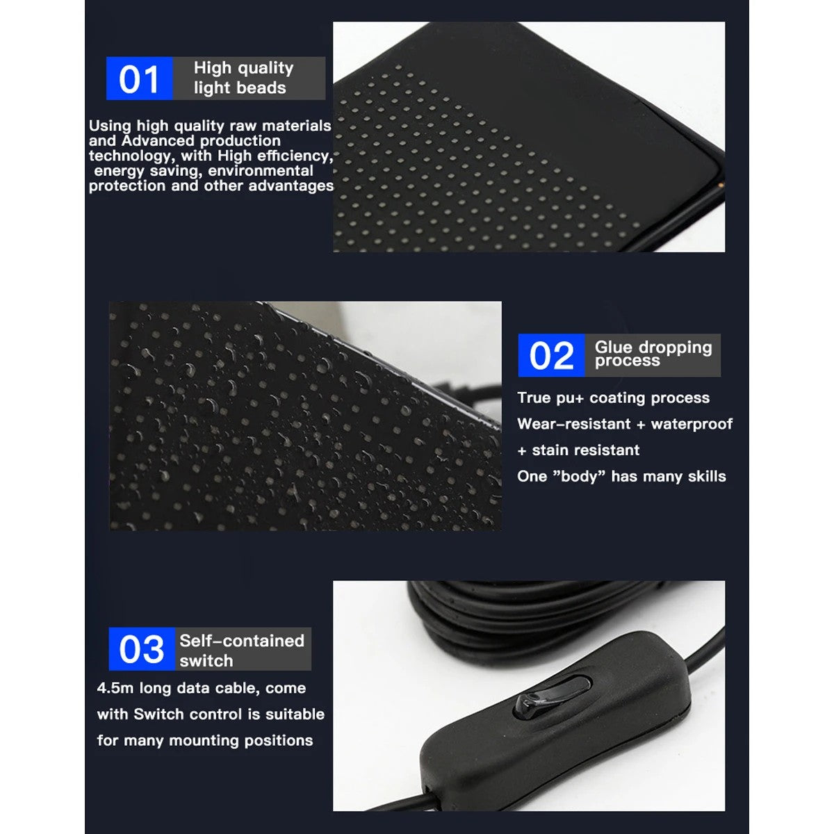 MATRIX GLB-106-0008 Εύκαμπτη Κυλιόμενη Ψηφιακή Επιγραφή P4.5 64x32 Pixel LED 10W AC 220-240V Αδιάβροχο IP65 Πολύχρωμο RGB - Bluetooth Control μέσω iPIXEL APP - Μ33 x Π0.4 x Υ20