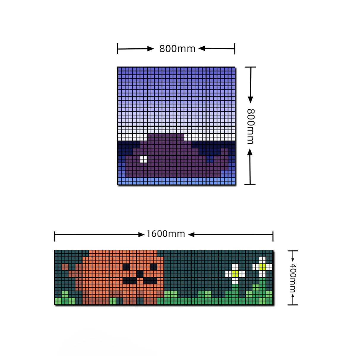 MATRIX GLB-106-0017 Κυλιόμενη Ψηφιακή Επιγραφή P24.6 64x64 Pixel LED 120W AC 220-240V IP20 Πολύχρωμο RGB - Bluetooth Control μέσω iPIXEL APP - Μ80 x Π2.6 x Υ80