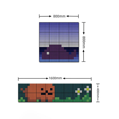 MATRIX GLB-106-0017 Κυλιόμενη Ψηφιακή Επιγραφή P24.6 64x64 Pixel LED 120W AC 220-240V IP20 Πολύχρωμο RGB - Bluetooth Control μέσω iPIXEL APP - Μ80 x Π2.6 x Υ80