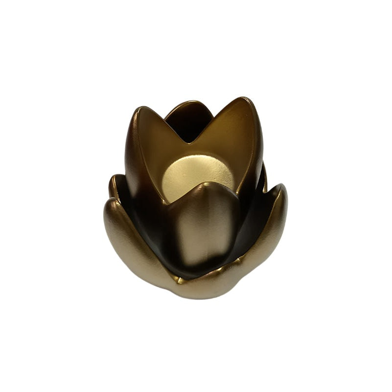 Κεραμικό Διακοσμητικό Χρυσό Νούφαρο 13x13x20