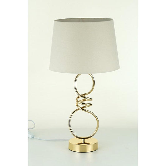 Φωτιστικό Επιτραπέζιο Μεταλλικό Λευκό/Χρυσό 30x56εκ