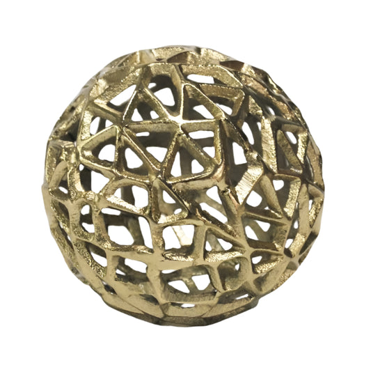 Μεταλλική Διακοσμητική Επιτραπέζια Χρυσή Σφαίρα 15x15x15